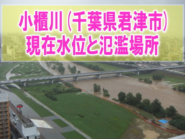 小櫃川(千葉県君津市)の氾濫場所や現在水位をライブカメラ確認とハザードマップ、避難所